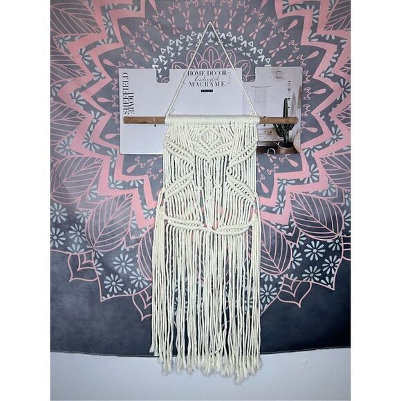 NEW Sheffield Home Handcrafted Macrame 16”x24” - Picture 1 of 4